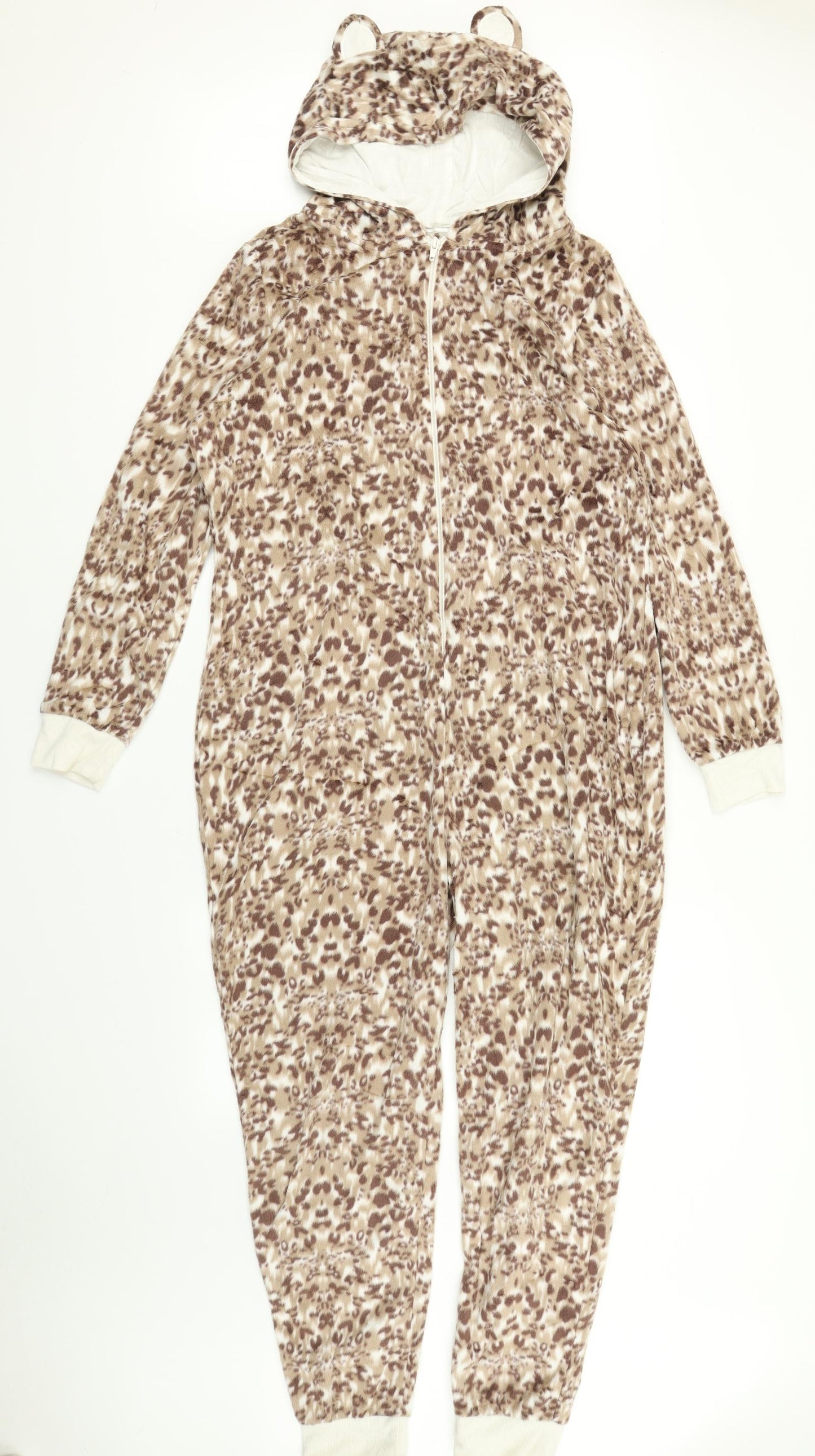 TU Womens Brown Animal Print  Top One Piece Size M