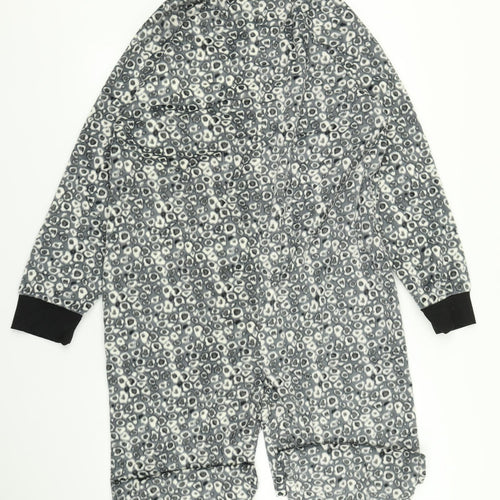 Elite Womens Grey Animal Print  Top One Piece Size 12