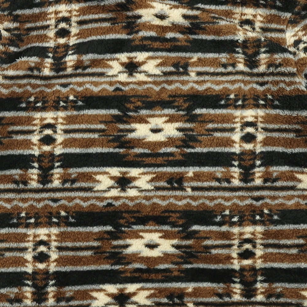 Cotton Traders Mens Brown Fair Isle  Pullover Sweatshirt Size M