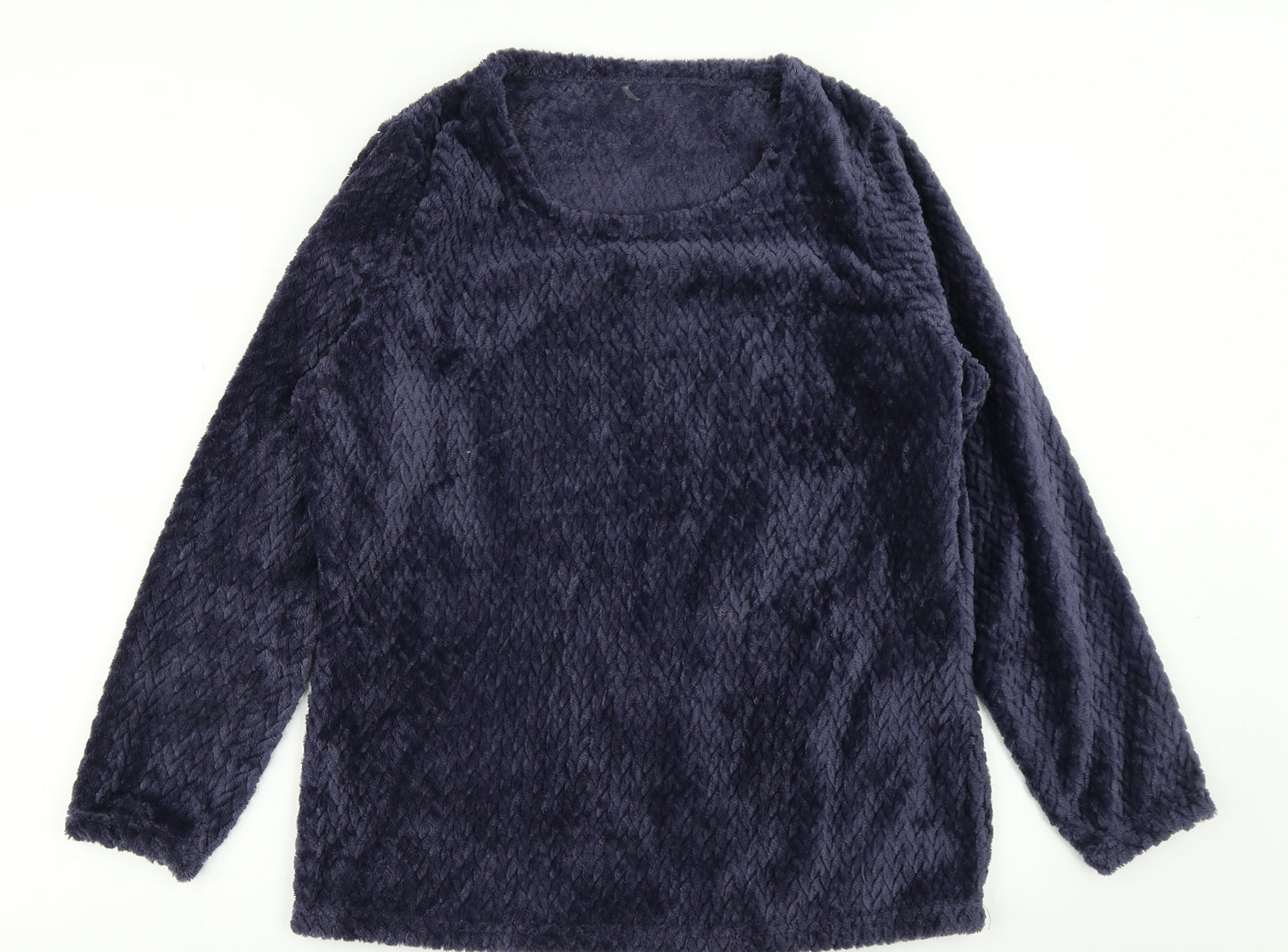 George Womens Blue Solid  Top Pyjama Top Size 8