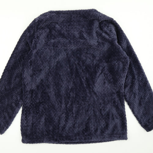 George Womens Blue Solid  Top Pyjama Top Size 8
