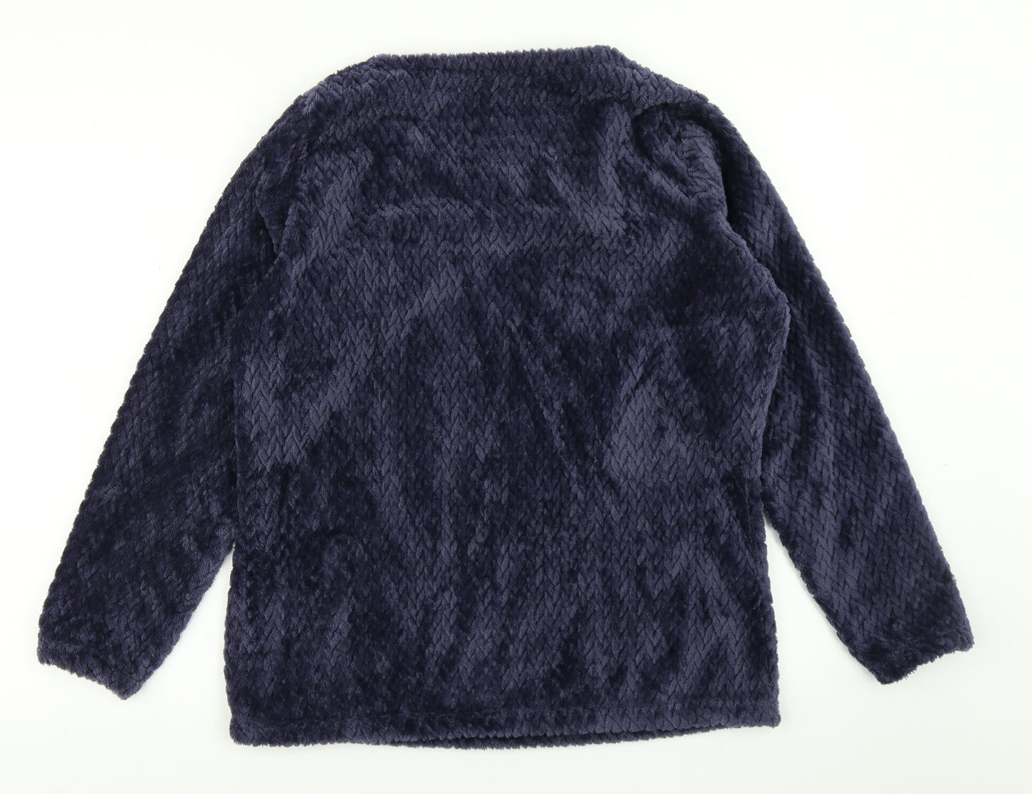 George Womens Blue Solid  Top Pyjama Top Size 8