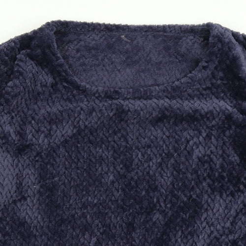 George Womens Blue Solid  Top Pyjama Top Size 8