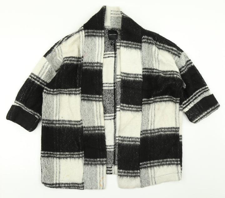 New Look Womens Black Check  Jacket  Size 10