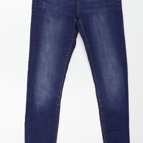 Denim & Co. Womens Blue  Denim Skinny Jeans Size 8 L24 in