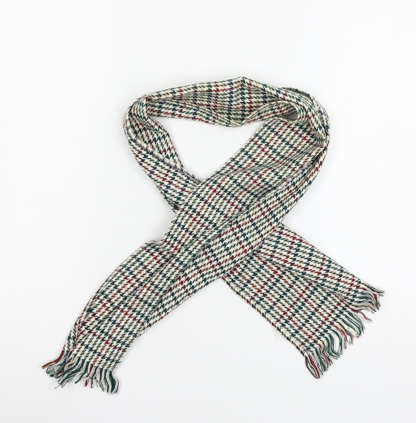 Preworn Womens Multicoloured Houndstooth   Scarf