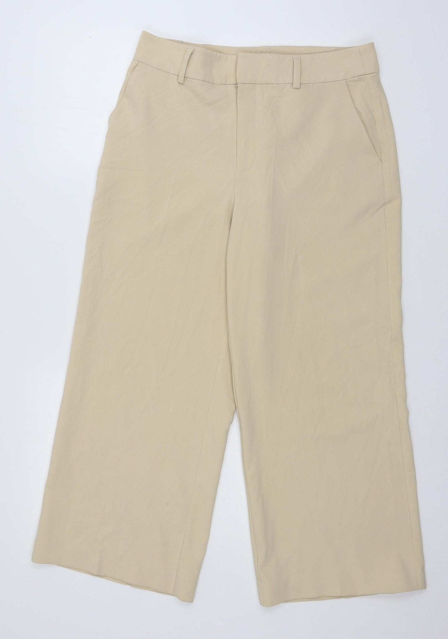 Gestuz Womens Beige   Cropped Trousers Size 12 L24 in
