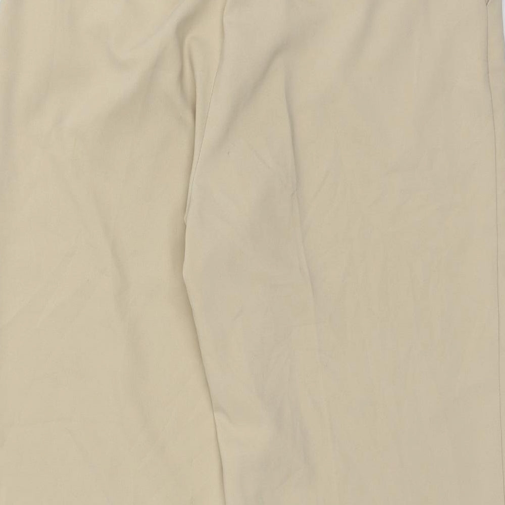 Gestuz Womens Beige   Cropped Trousers Size 12 L24 in