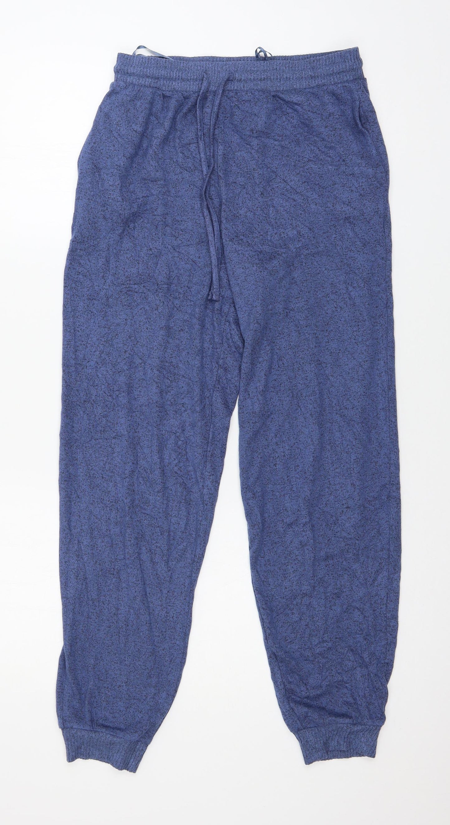 Marks and Spencer Womens Blue Solid Jersey Top Pyjama Pants Size 8