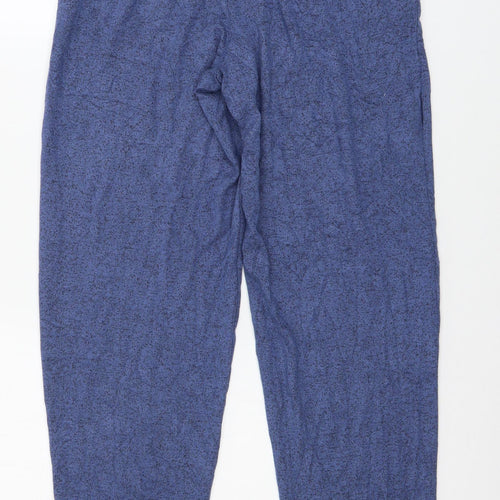 Marks and Spencer Womens Blue Solid Jersey Top Pyjama Pants Size 8