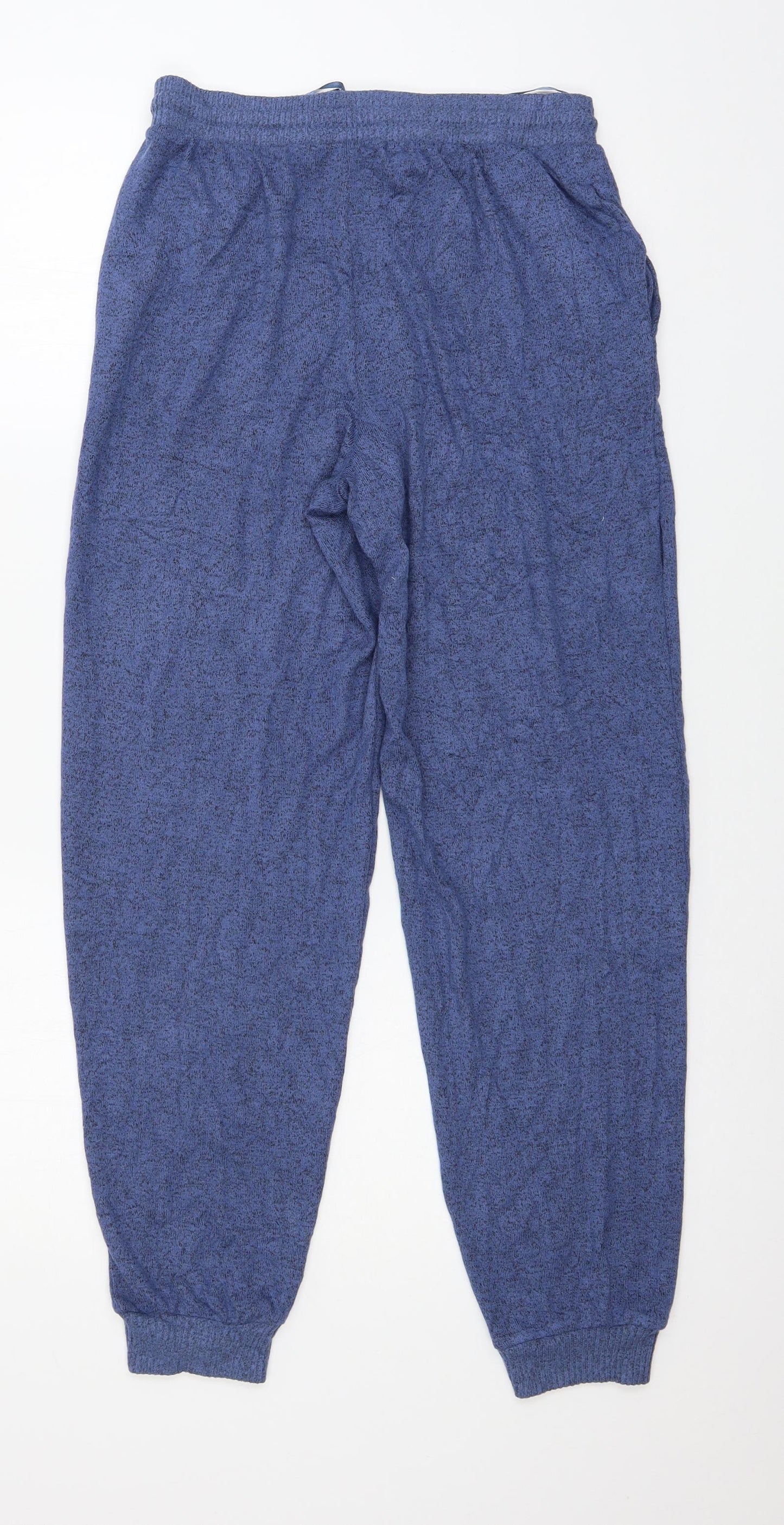 Marks and Spencer Womens Blue Solid Jersey Top Pyjama Pants Size 8