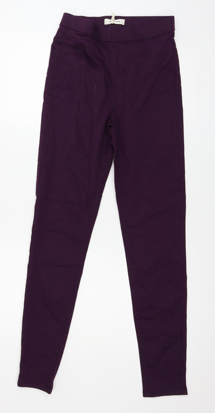 Preworn Womens Purple  Denim Jegging Jeans Size 26 in L29 in