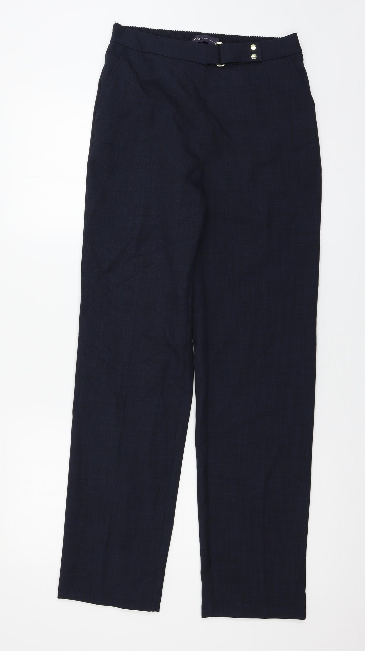 Marks and Spencer  Womens Blue   Trousers  Size 8 L29 in