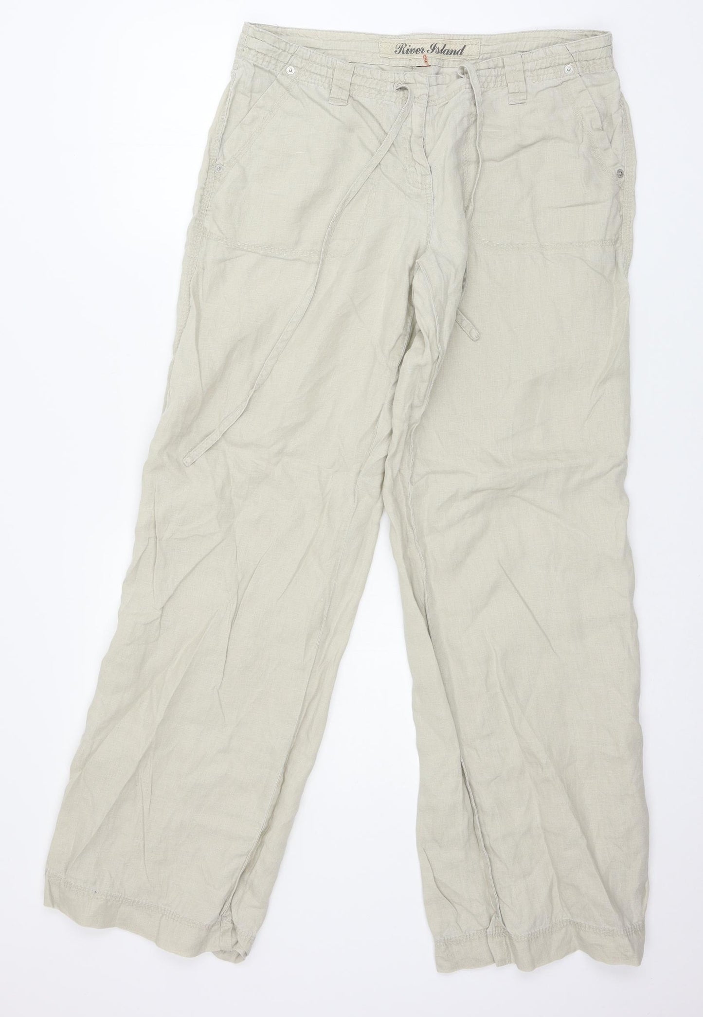 River Island Womens Beige   Trousers  Size 34 in L30 in