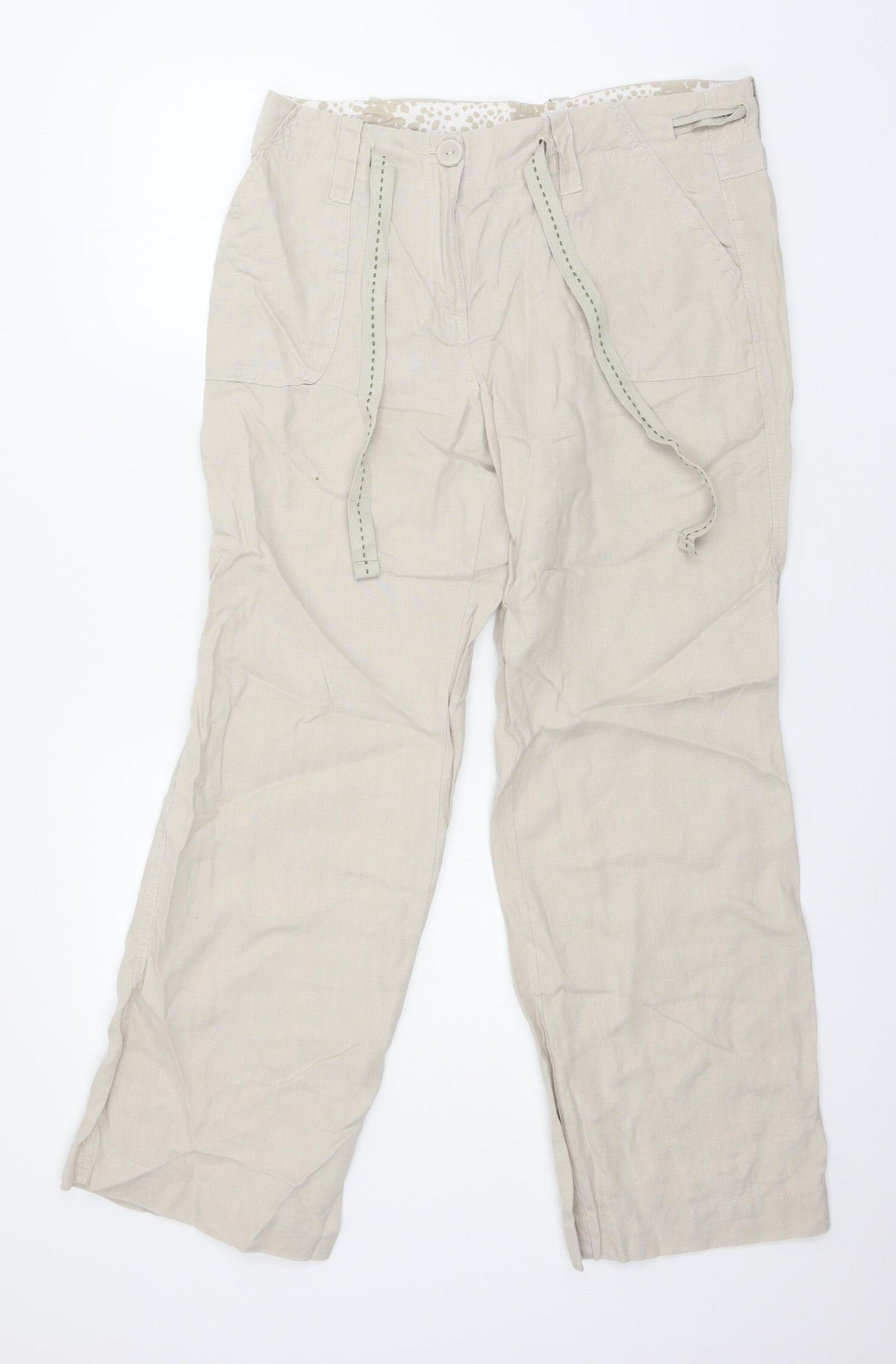 George Womens Beige   Trousers  Size 12 L28 in