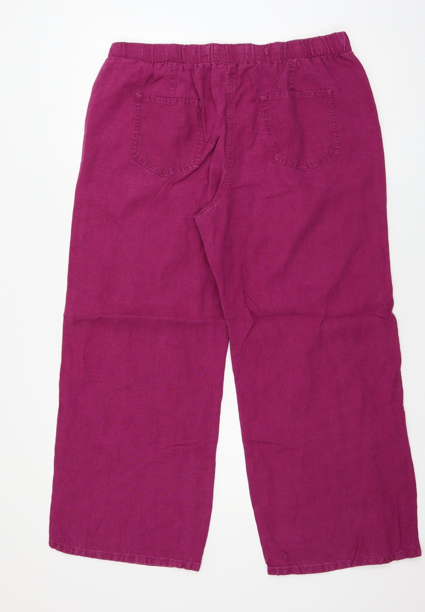 Marks and Spencer Womens Pink   Trousers  Size 14 L25 in