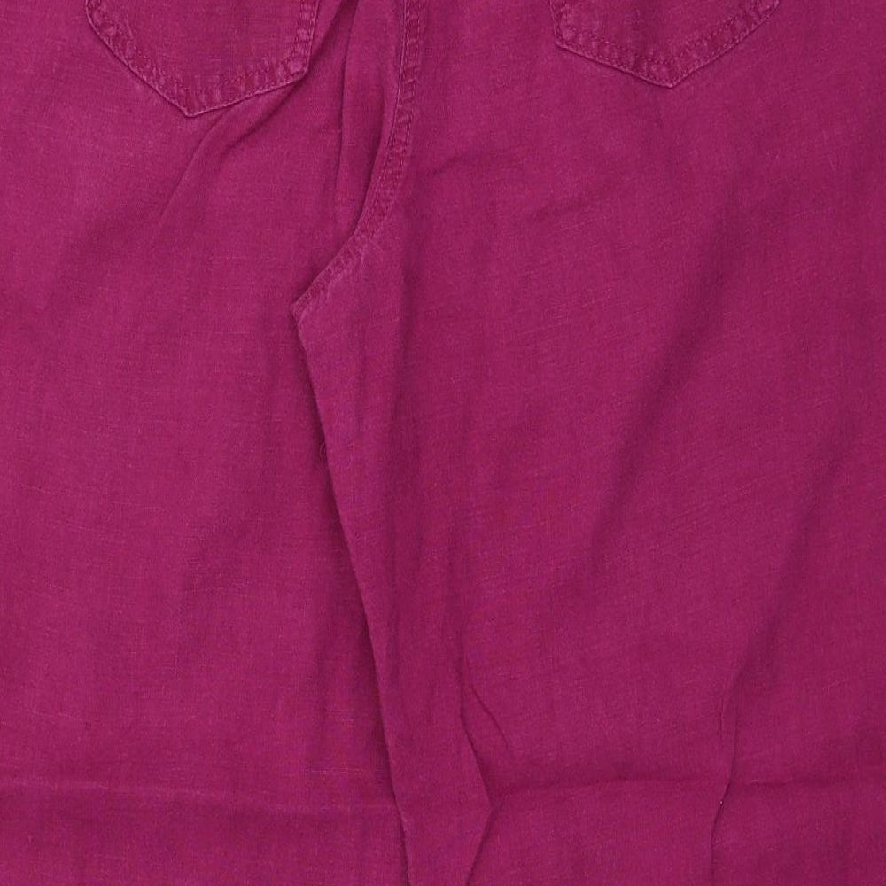 Marks and Spencer Womens Pink   Trousers  Size 14 L25 in
