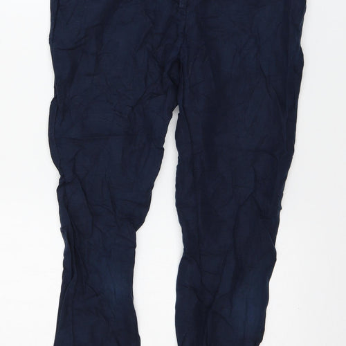 H&M Womens Blue   Trousers  Size 6 L23 in
