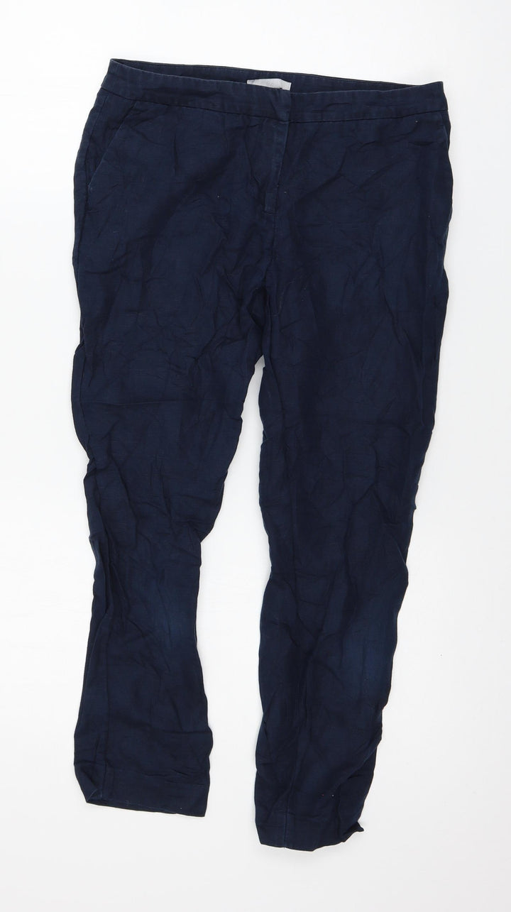 H&M Womens Blue   Trousers  Size 6 L23 in