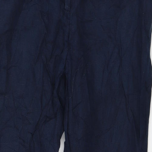 H&M Womens Blue   Trousers  Size 6 L23 in