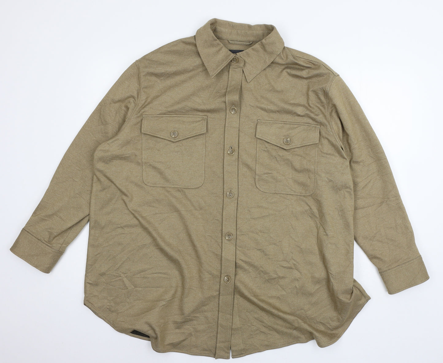 Autograph Womens Brown  Jersey Jacket  Size 22  - Shirt Jacket