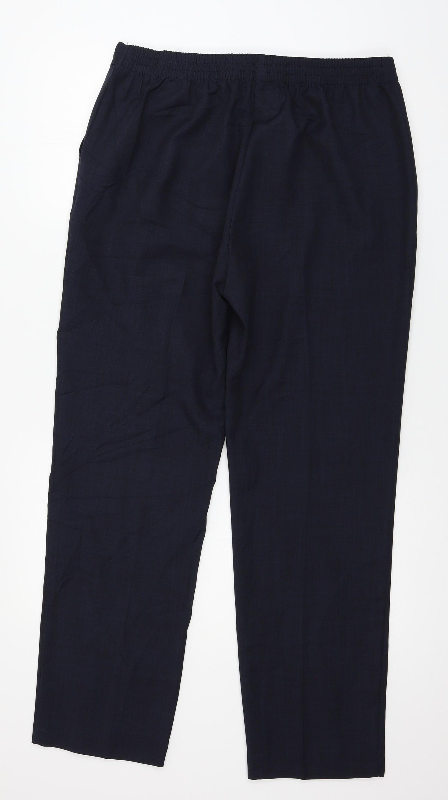 Marks and Spencer Womens Blue   Trousers  Size 14 L28 in