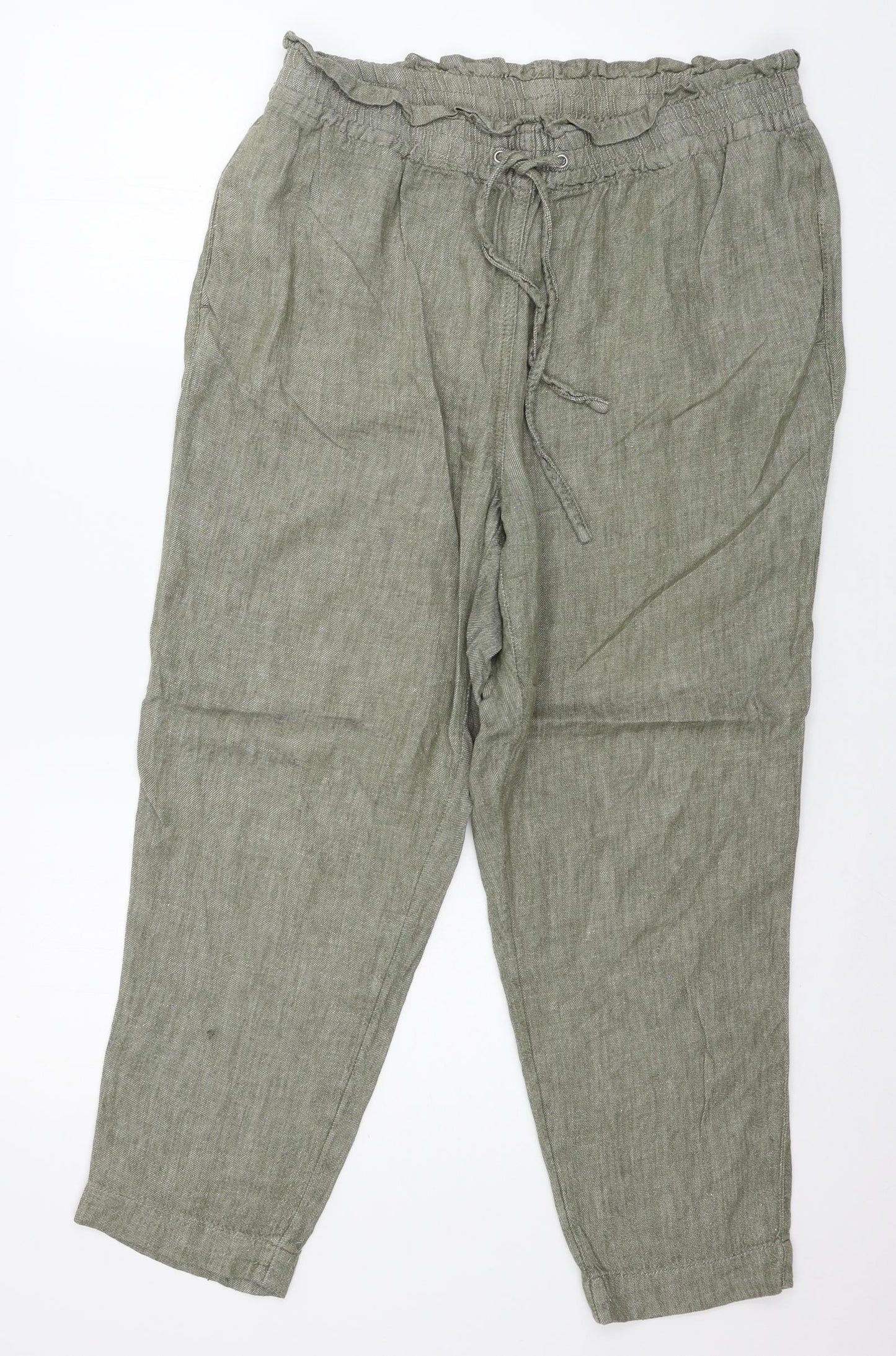 George Womens Green   Trousers  Size 14 L25 in