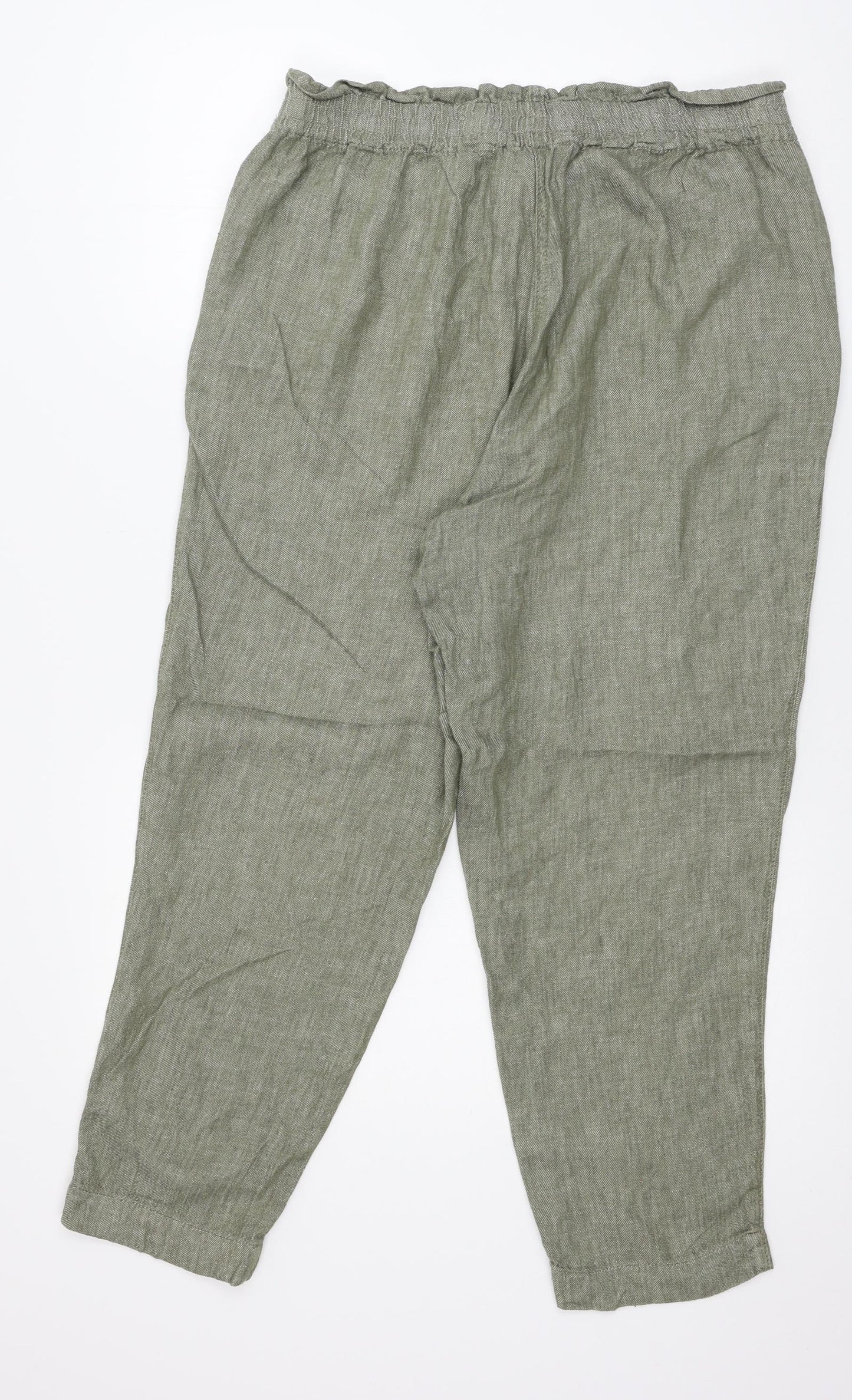 George Womens Green   Trousers  Size 14 L25 in