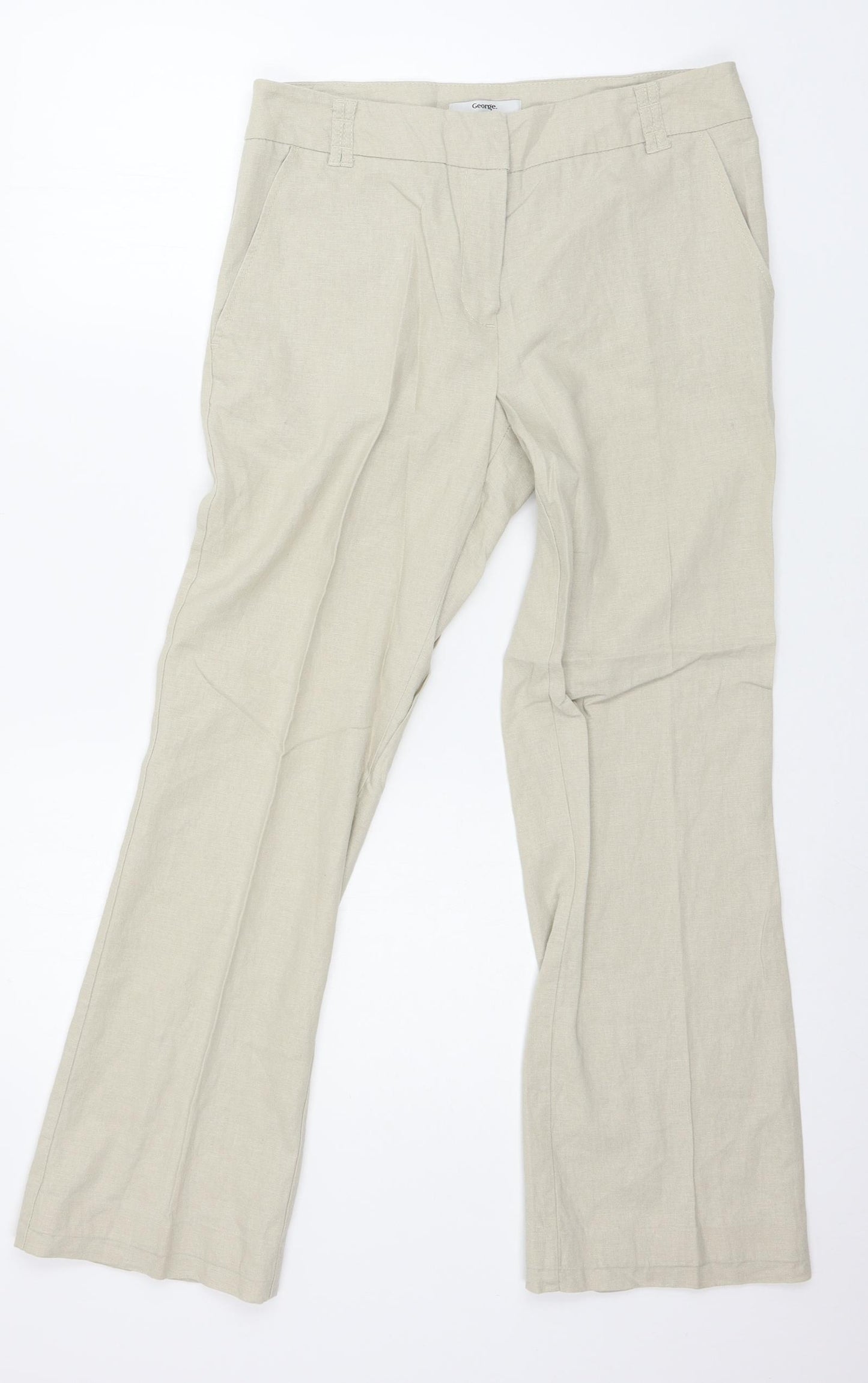 George Womens Beige   Trousers  Size 10 L28 in