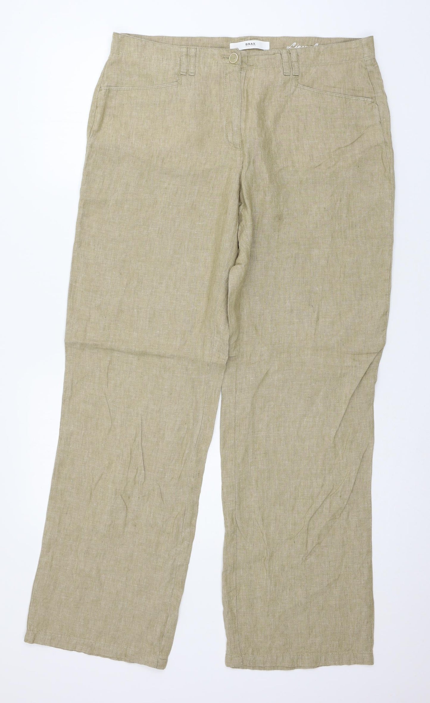 BRAX Womens Brown   Trousers  Size 16 L31 in