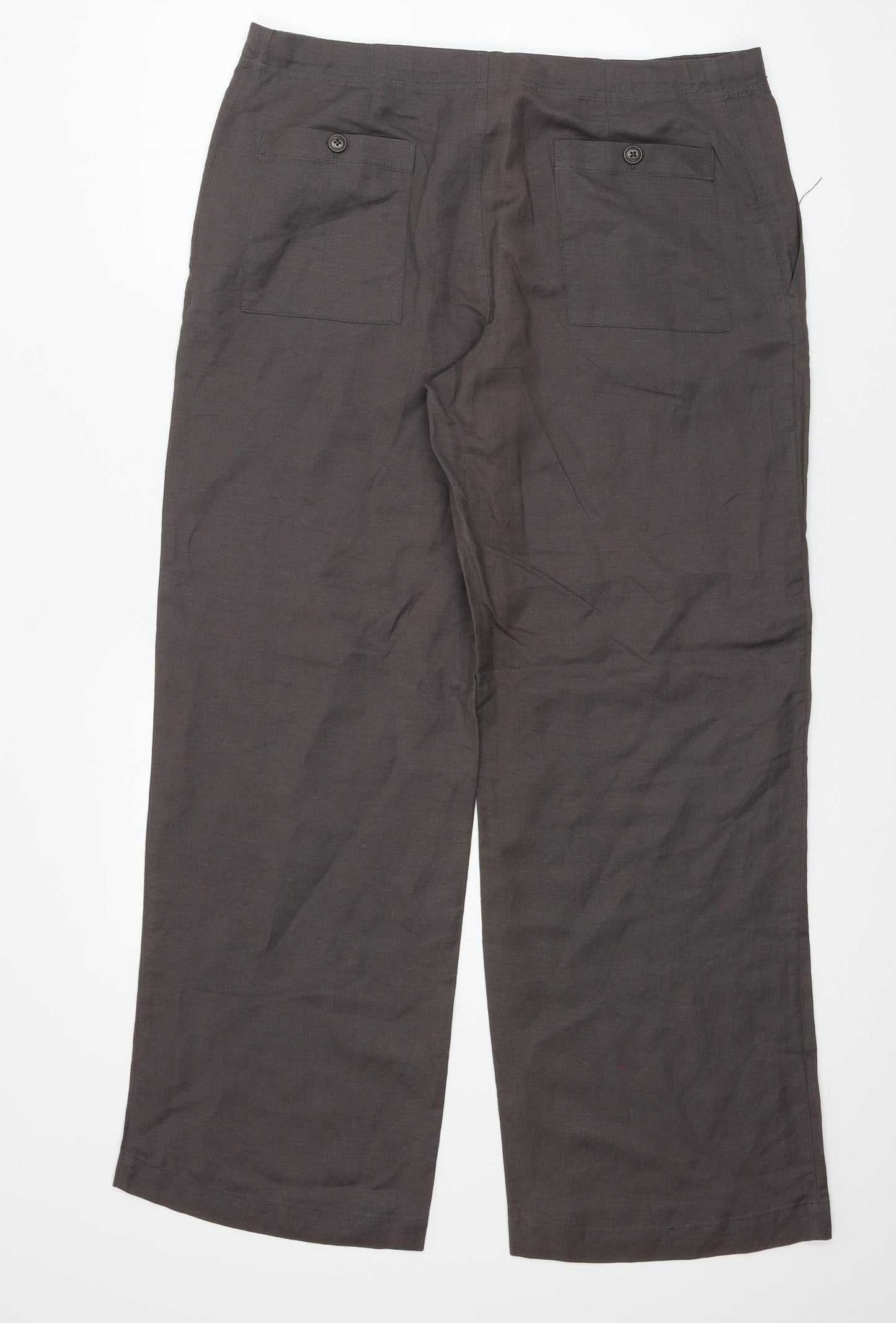 Monsoon Womens Grey   Trousers  Size 32 in L29 in
