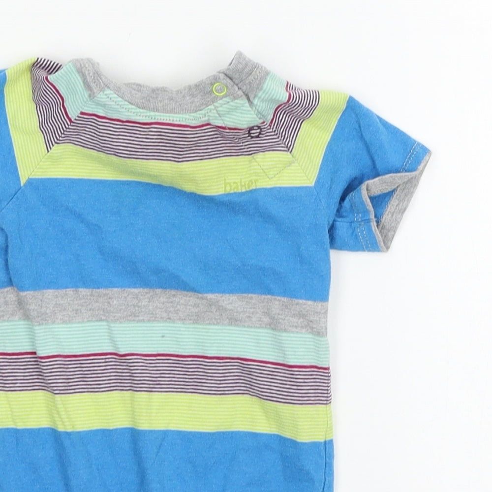 Ted Baker Baby Multicoloured Striped Jersey Babygrow One-Piece Size 3-6 Months