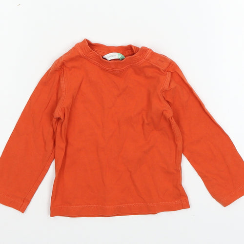 John Lewis Baby Orange  Jersey Basic T-Shirt Size 6-9 Months