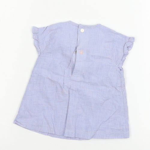 TU Girls Blue  Jersey Basic T-Shirt Size 6-9 Months  - Peter Rabbit