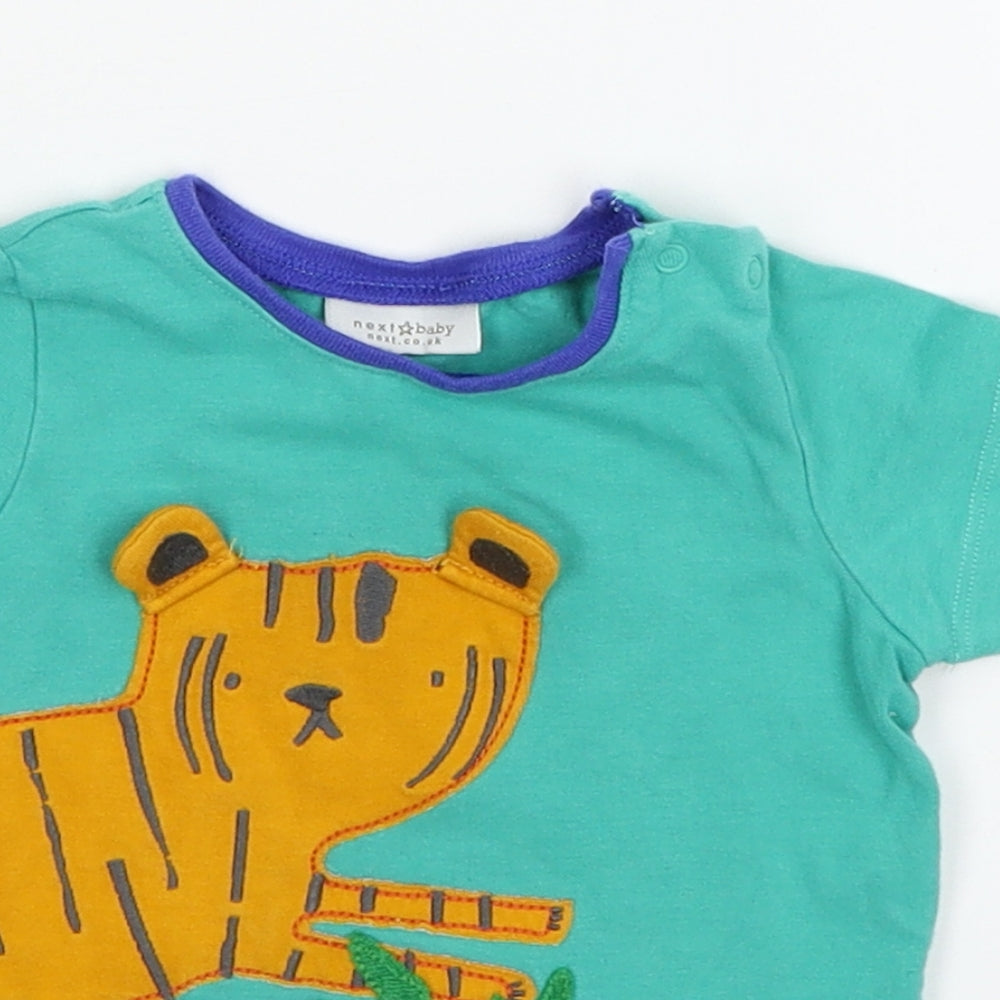 NEXT Baby Green  Jersey Basic T-Shirt Size 3-6 Months  - Tiger