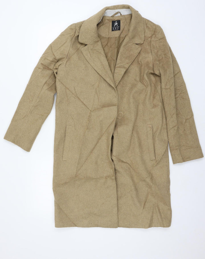 Atmosphere Womens Brown   Overcoat Coat Size 10
