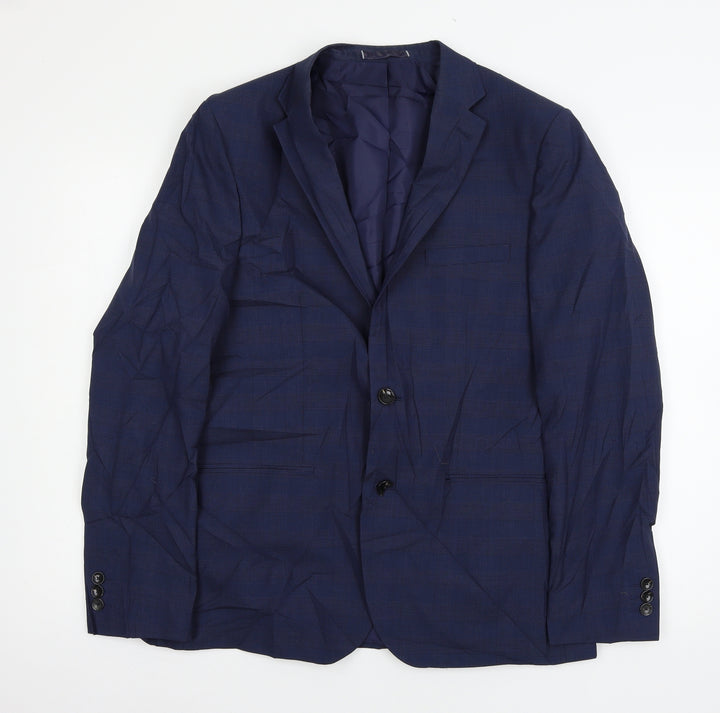 Marks and Spencer Mens Blue Jacket Suit Jacket Size L