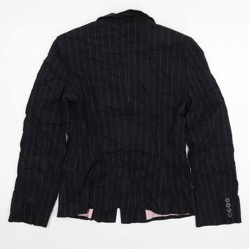 Marks and Spencer Womens Black Striped  Jacket Suit Jacket Size 10