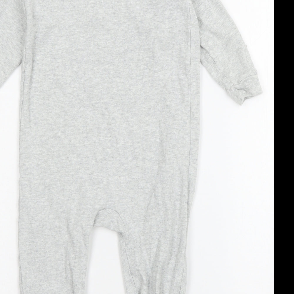 NEXT Baby Grey  Jersey Babygrow One-Piece Size 18-24 Months  - Penguin