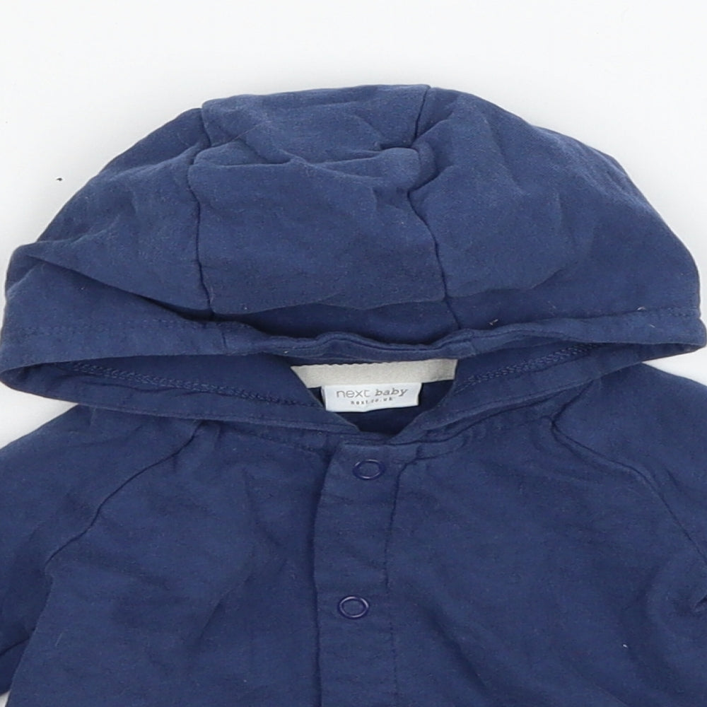 NEXT Boys Blue  Jersey Jacket  Size 3-6 Months  - Good Things Happen