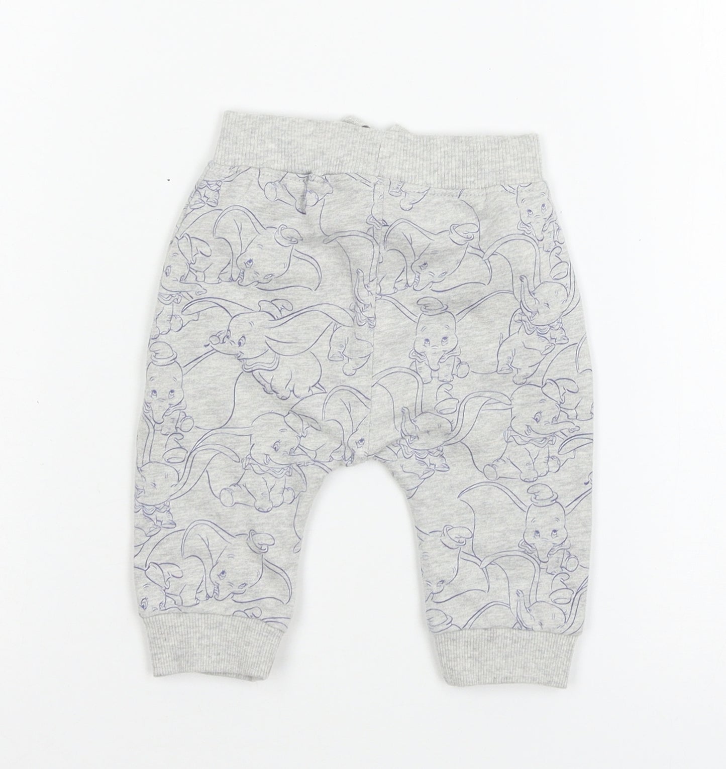 George Boys Grey Geometric Jersey Jogger Trousers Size 0-3 Months  - Dumbo