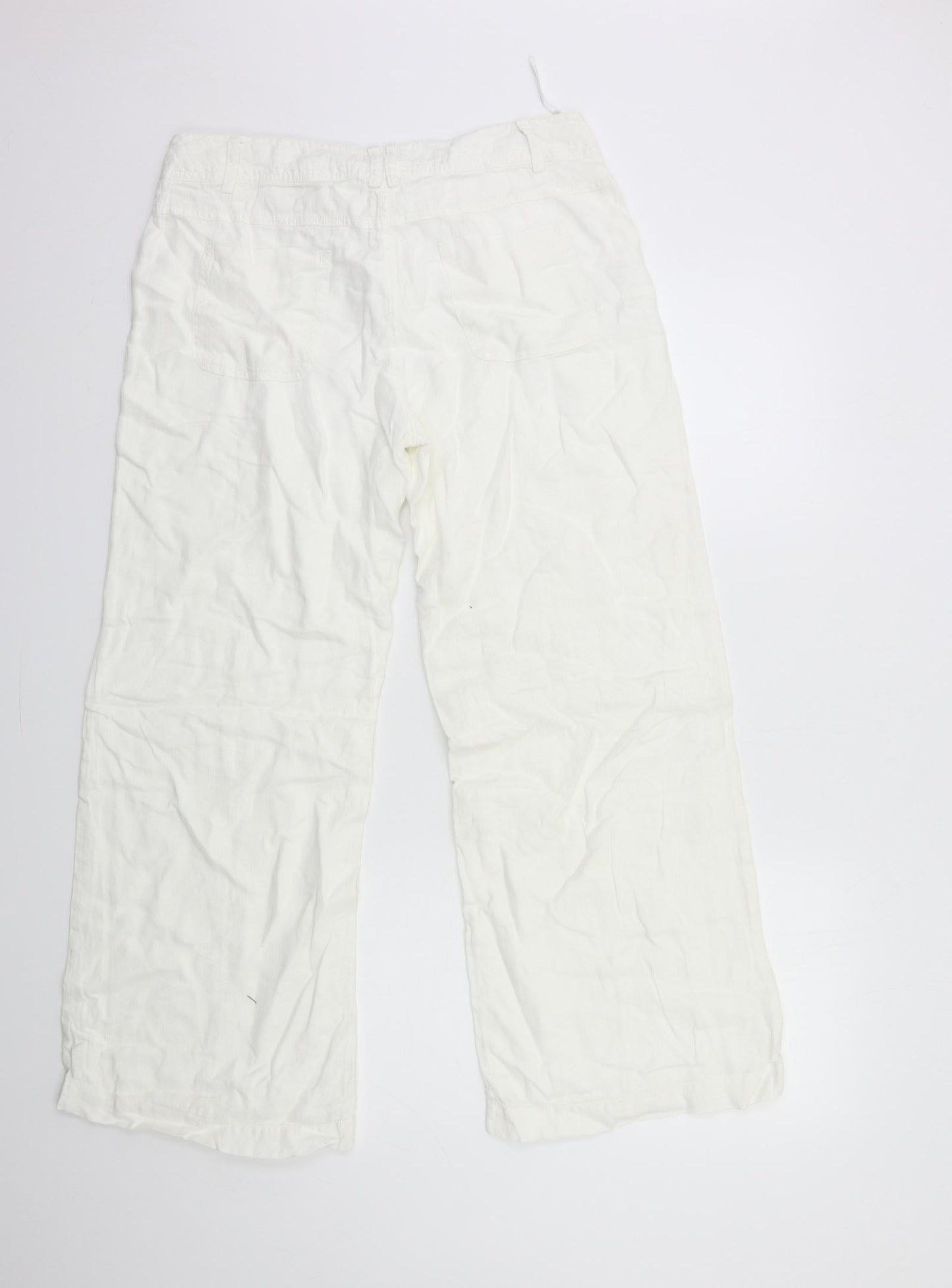 Per Una Womens White   Trousers  Size 12 L29 in