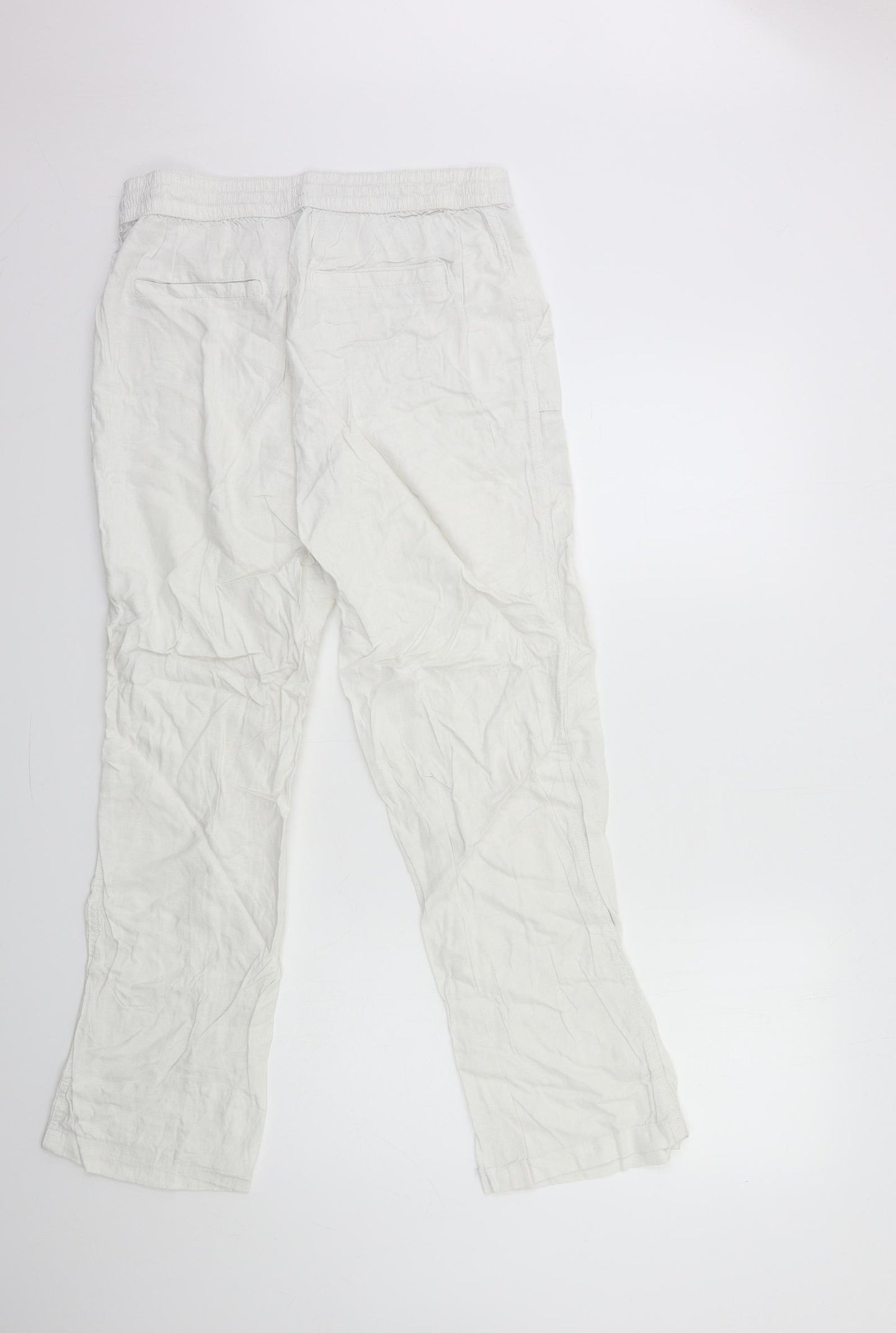 George Womens White   Trousers  Size 12 L30 in