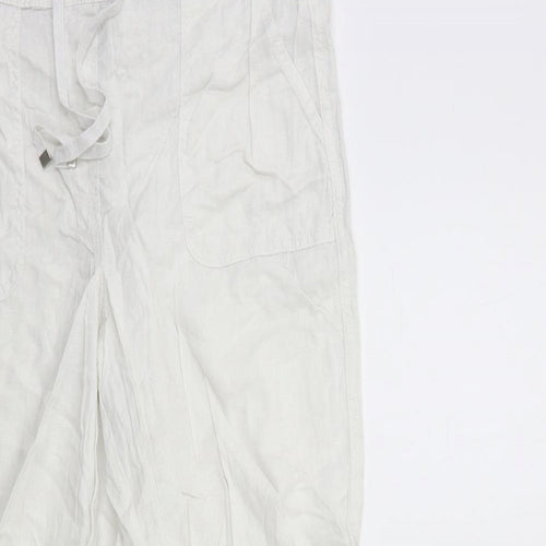 George Womens White   Trousers  Size 12 L30 in