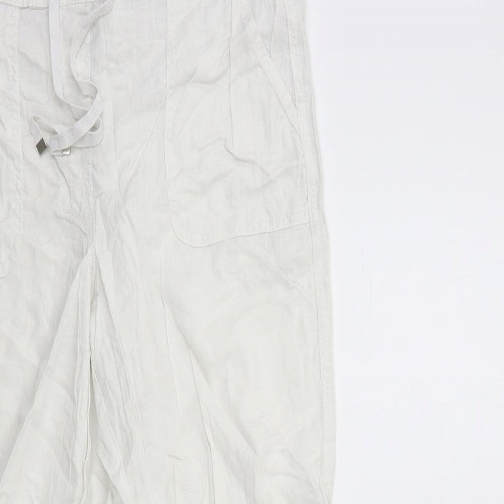 George Womens White   Trousers  Size 12 L30 in