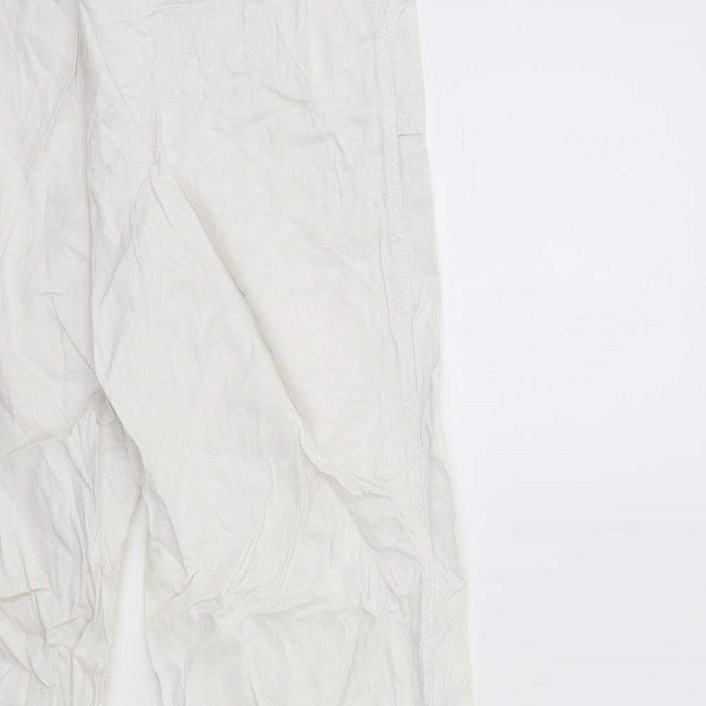 George Womens White   Trousers  Size 12 L30 in