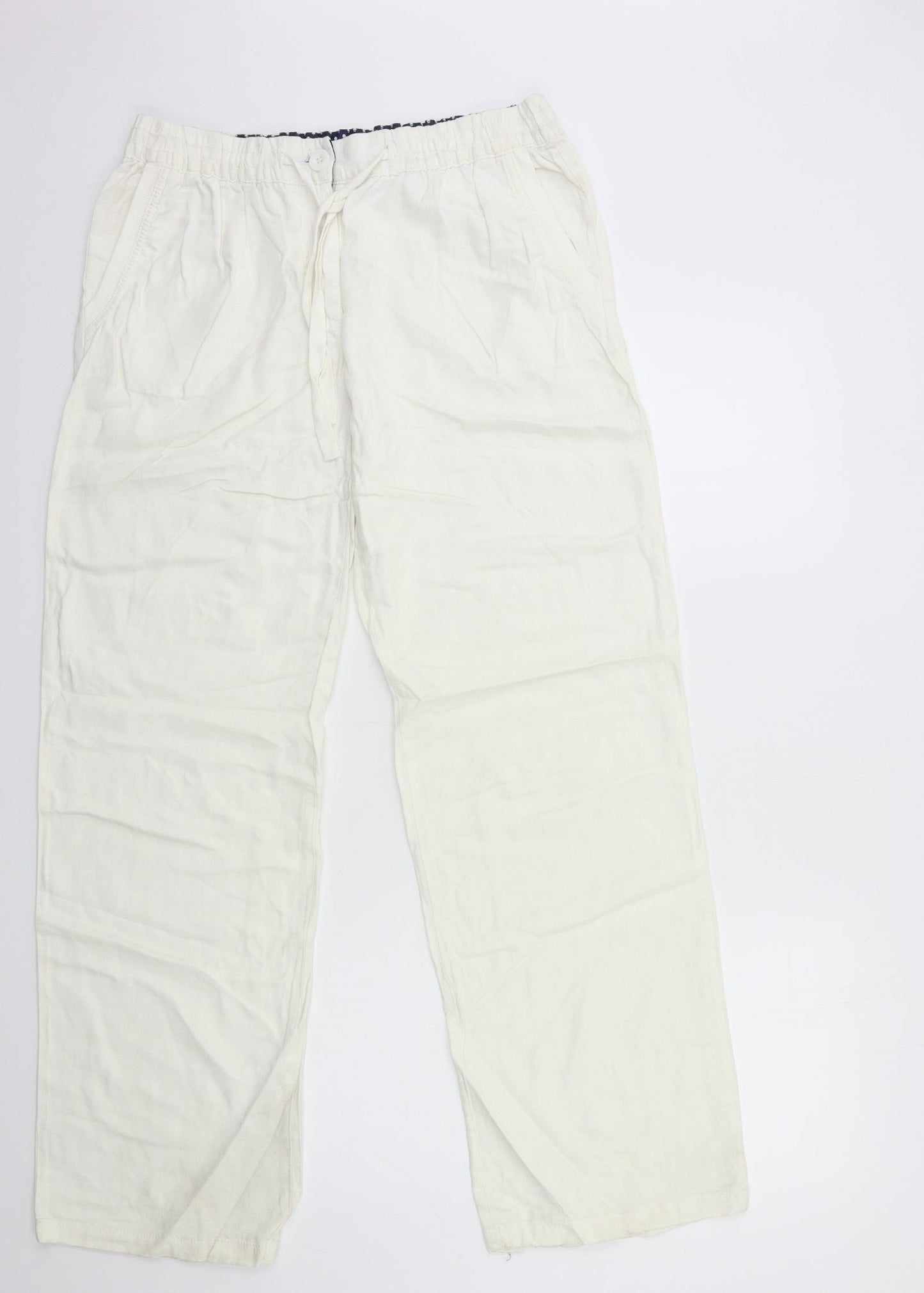 TU Womens White   Trousers  Size 12 L31 in