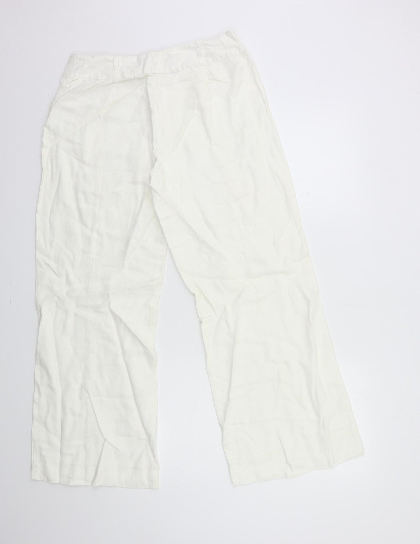 NEXT Womens White   Trousers  Size 12 L29 in
