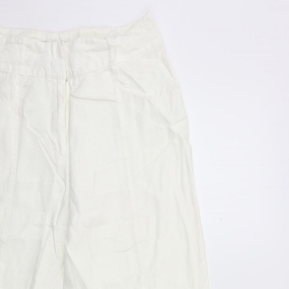 NEXT Womens White   Trousers  Size 12 L29 in