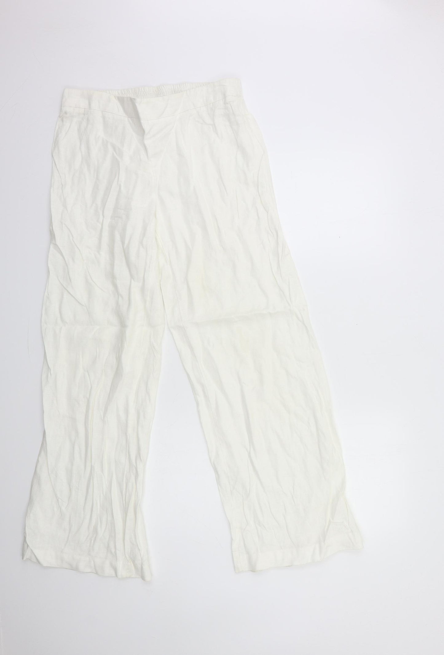 Hobbs Womens White   Trousers  Size 12 L30 in